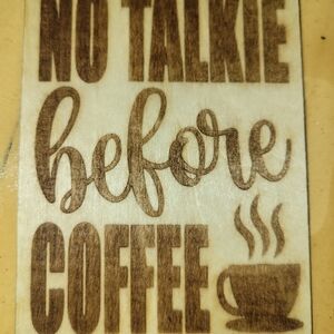 Wooden MagneyCoffee Sign